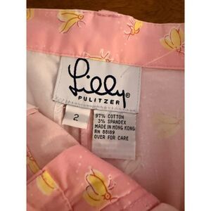 Lilly Pulitzer pink shorts cotton Sz2 Adorable!